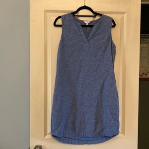 Medium Chambray Time and Tru Sleeveless Dress